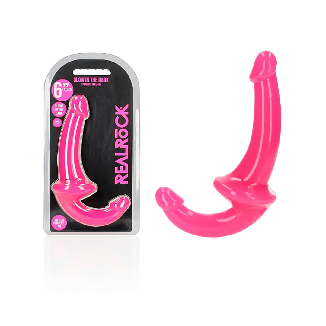 Realrock 13.5 cm Strapless Strap-On Glow in the Dark