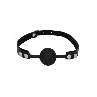 Ouch! Silicone Ball Gag With Adjustable Bonded Leather Straps