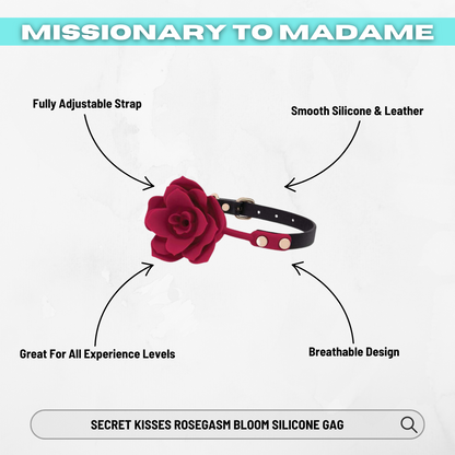 Secret Kisses Rosegasm Bloom Silicone Gag